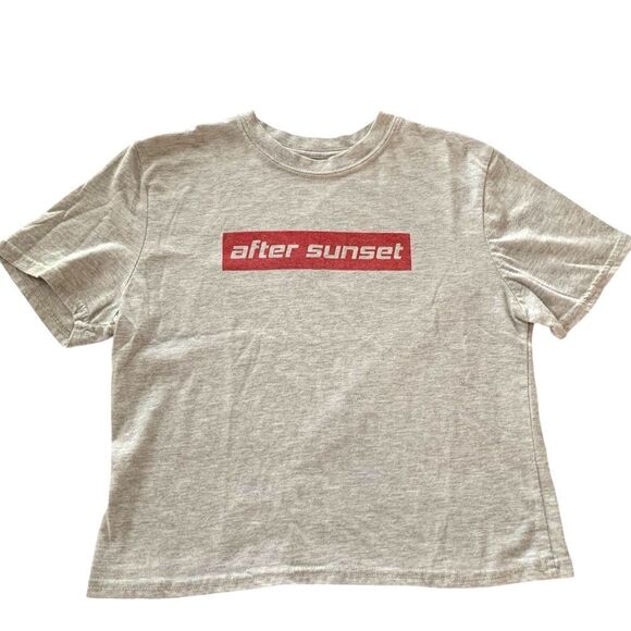 After Sunset Graphic Cropped T-Shirt - Picture 1 of 2
